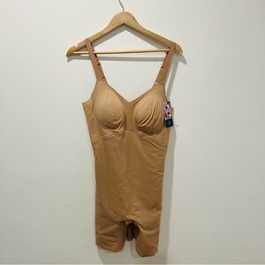 Honeylove bodysuit TPBS00010 mid thigh tan size XL Shorts Seamless